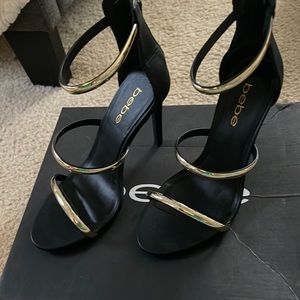 Black and Gold heels